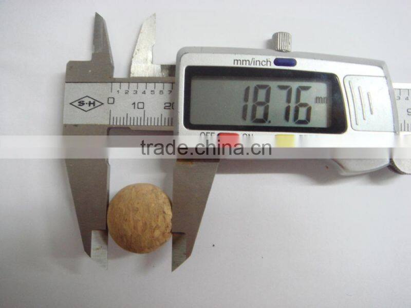 decorative fashion one hole round natural wood ball