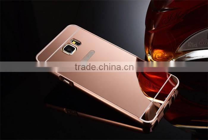 For Samsung Note 5 Case Cover Luxury Mirror 2 in 1 Metal