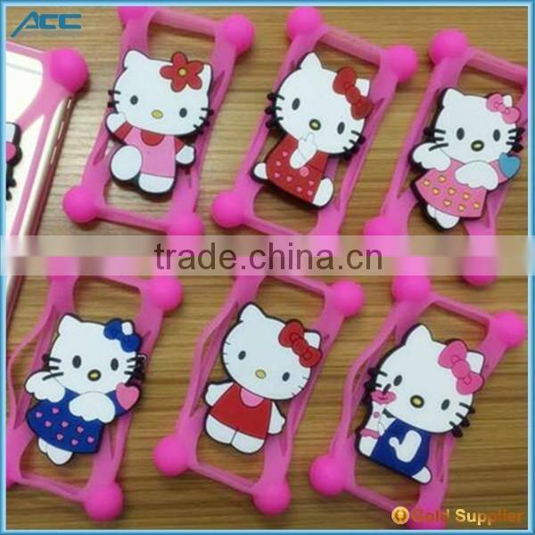 Customized Colorful Universal Silicon Bumper Case Holder