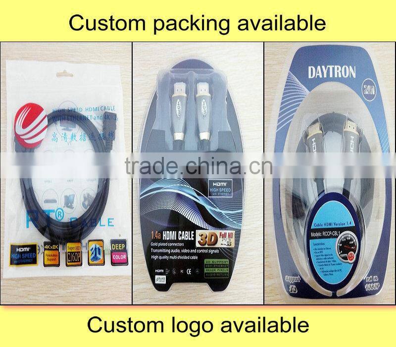 High speed HDMI Cable Support 4k*2K with Ethernet from China factory