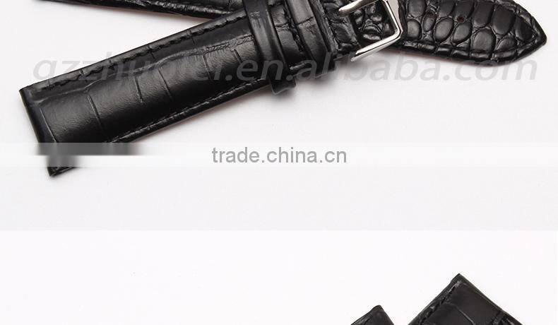 2015 new style imported calfskin leather Watch Bracelet Black Brown 20mm wholesale 3PCS