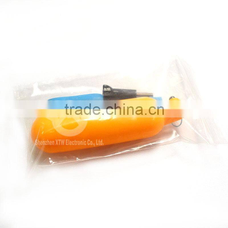 Floaty bobber with strap and screw for Gopro Hero 3+/3/2/1, Yellow & Orange