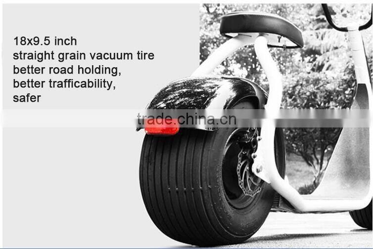 18*9.5 car tyre seev citycoco harley style scrooser 800w brushless mobility scooter for adult electric chopper motorcycle