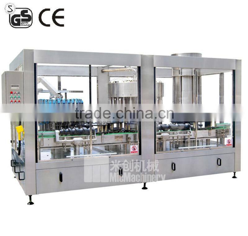 MIC48-36-8 Automatic beverage bottles filling machine three in one