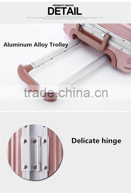 2016 Newest Fashion Smart Bluetooth Lock marrow aluminum frame 360 Universal Wheel luggage /Suitcasee