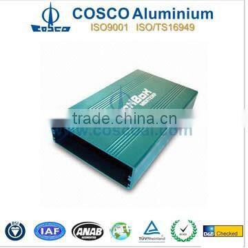 Anodized Extruded Aluminium Box with CNC processing