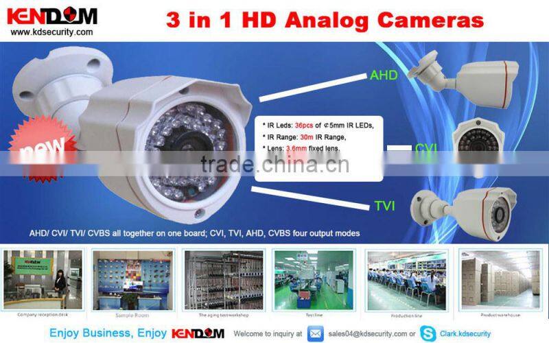 HD Hybrid Camera compatible with HVR, CVR, TVR Varifocal Lens Security Camera