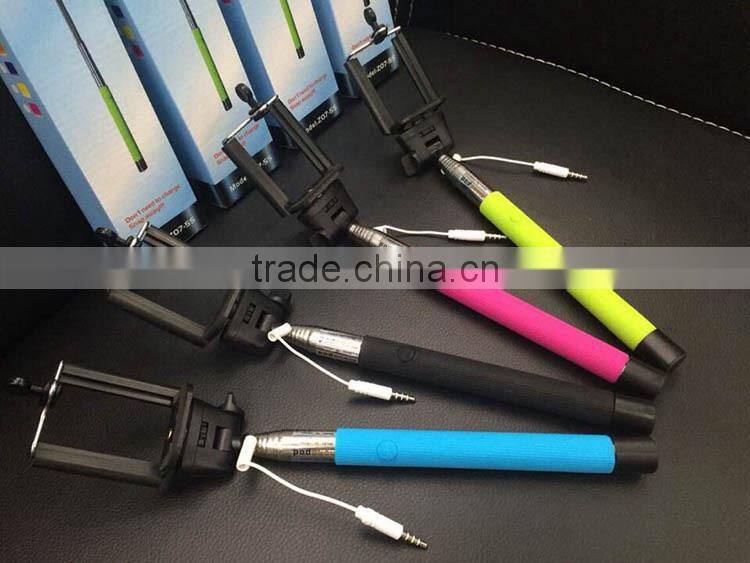 High quality economic price Colorful Smartphone Monopod Selfie Stick,Handheld Monopod for Mobile
