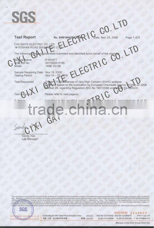 Washing Machine Spare Part P-shaft GTP-023