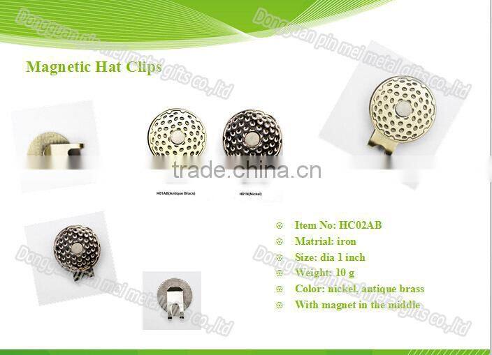 Hot sale magnetic hat clip . cap clip with custom made design
