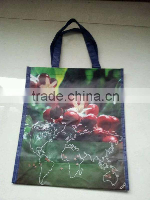 R-PET shopping bag 100% recycle plastic