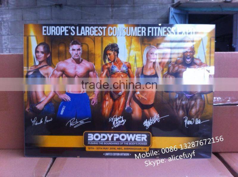 cheap framless glass clip frame poster frame A1 A2 A3 A4 direct from factory