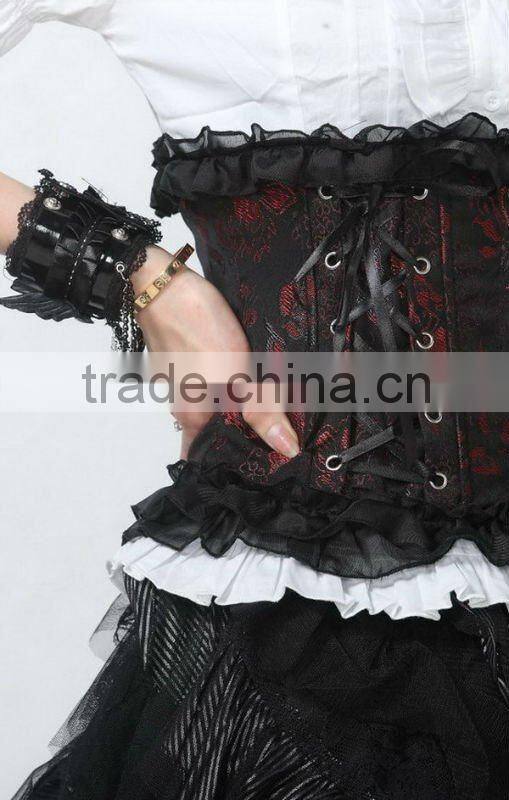 PUNK RAVE lolita black corset 61230