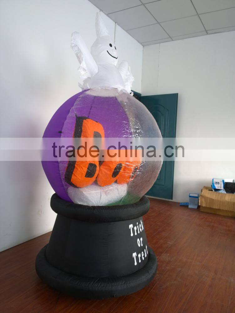 DJ-XT-09 inflatable boo ball halloween decoration ghost lighted