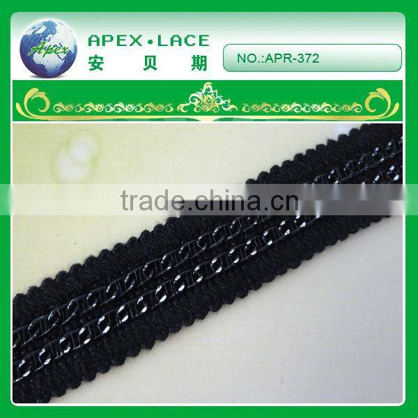 poyester tape with chain for garment