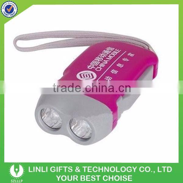 High Quality Plastic Hand Crank Torch Light Led For Promotion