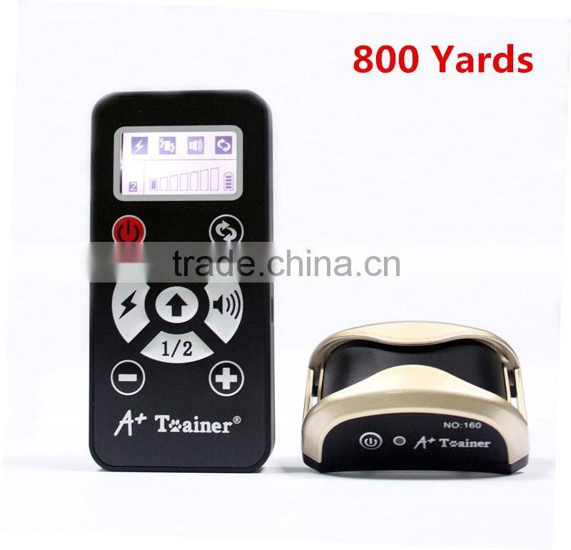 A-bomb Full-automatic mode&Manually 800 Yards Pet Training Collar Rechargeable & Waterproof & Safe Vibrating Collar