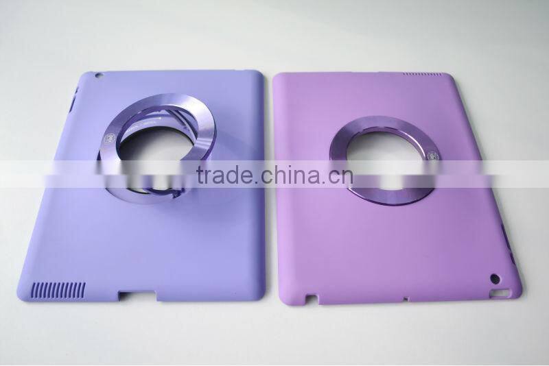 Top grade PC Case with Aluminum Stander for IPAD2/3/4