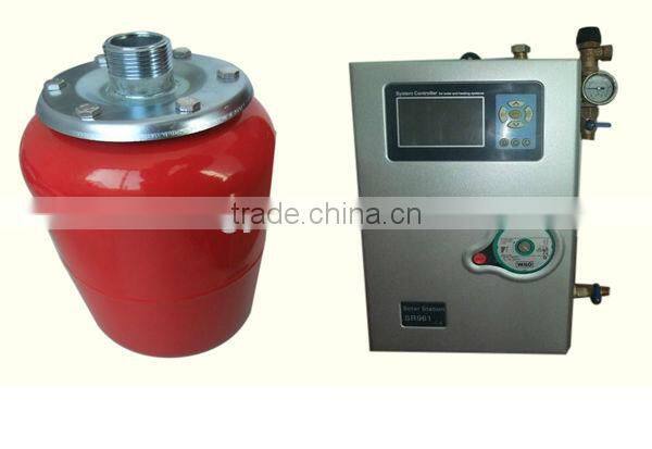 Wall mounted vacuum pipe solar collector