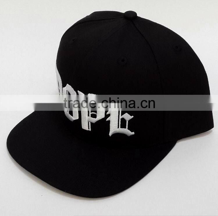 2014 newest design fashion cool flat brim 6 panel snapback caps