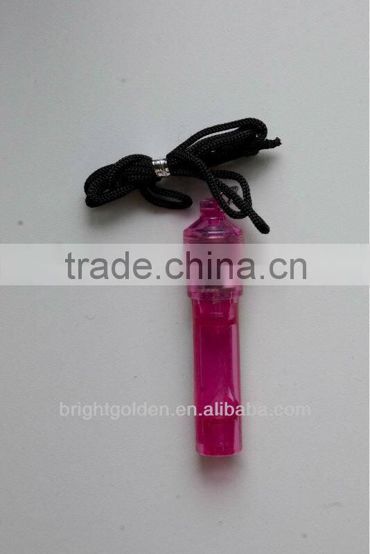 Promotional flashing led whistle