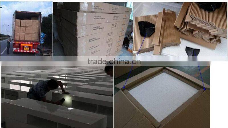 living room console table and mirror