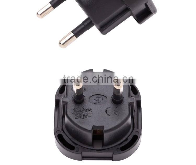 US 2 pin plug universal travel power adaptor