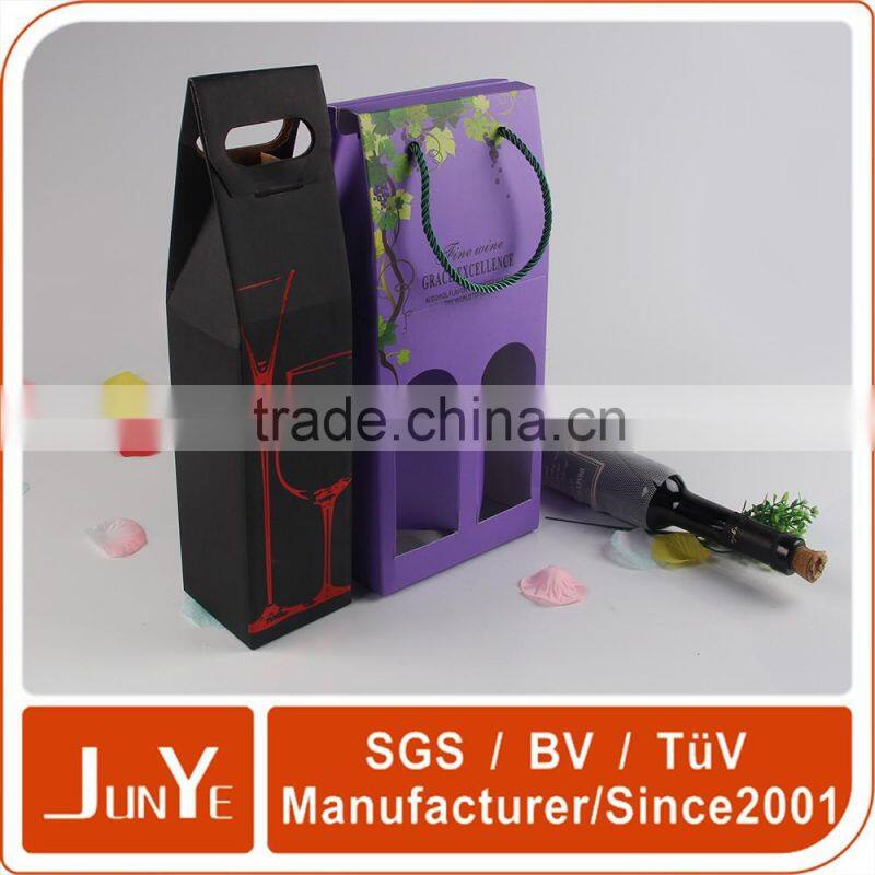 6 bottle cardboard single bottle red wine box