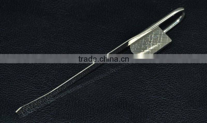 promotion custom silver metal bookmarks with logo