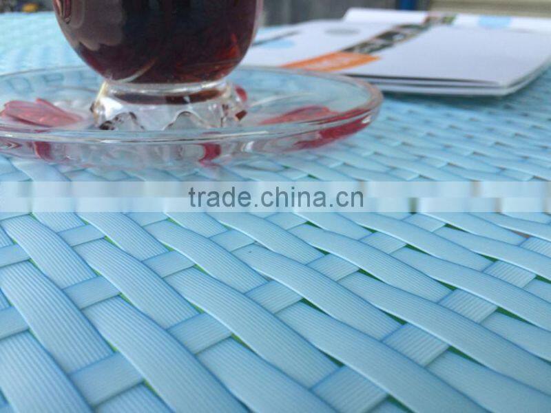 2015 NEW BULE OUTDOOR WICKER CUBE TABLE SET