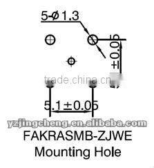 FAKRA, SMB jack connector for cable RG174