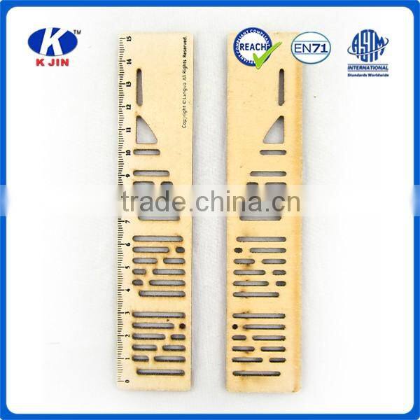 2015 Promotion cheap 15cm creative wood ruler with custom for art