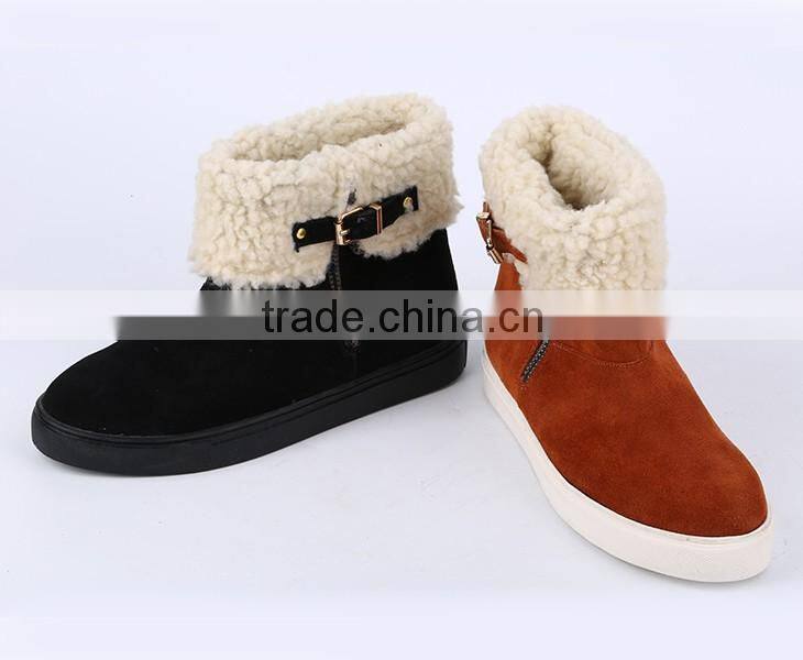Customized fashion women cow suede rubber outsole comfortable shoes all brands