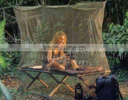 insecticide treated army/military mosquito net green army travel mosquito bed net