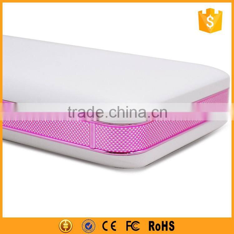 Portable 3 usb output 10000mah bank power for cell phone