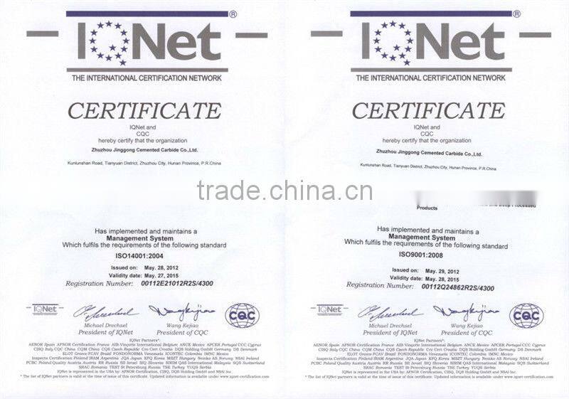 Cemented Carbide Percussion Drilling Tips from ZZJG