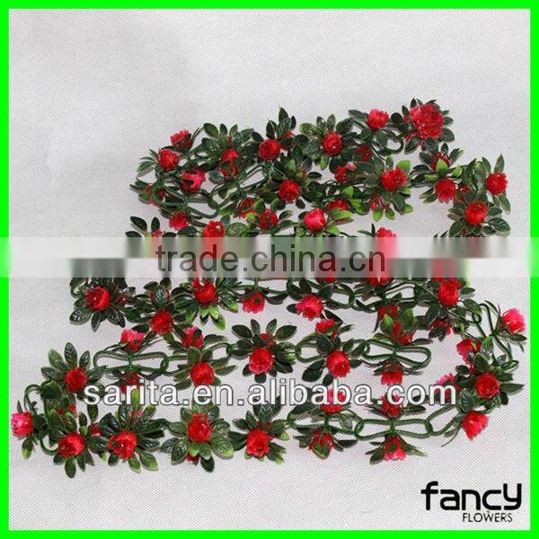 beautiful artificial flowers in artificial cane
