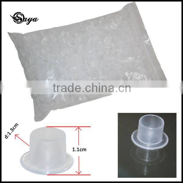 New Style Best Quality Transparent Flat Bottom Plastic Tattoo Pigment Cup