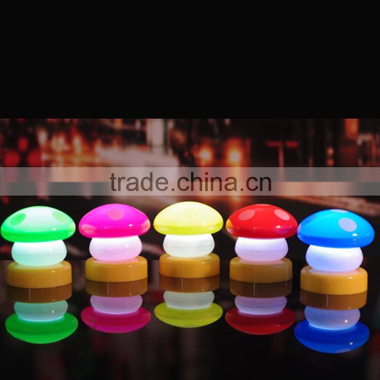 Seldorauk Own 20 kind items Battery powered ABS plastic Mini Mushroom led push button light