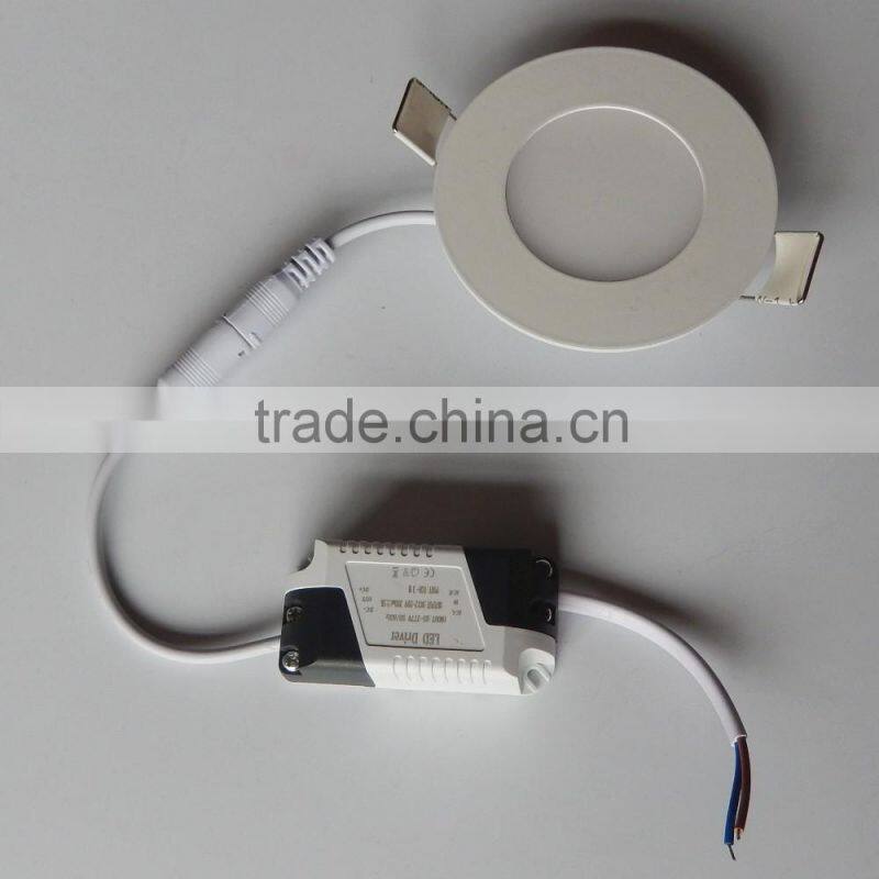 3w aluminum ultrathin round led panel lamp