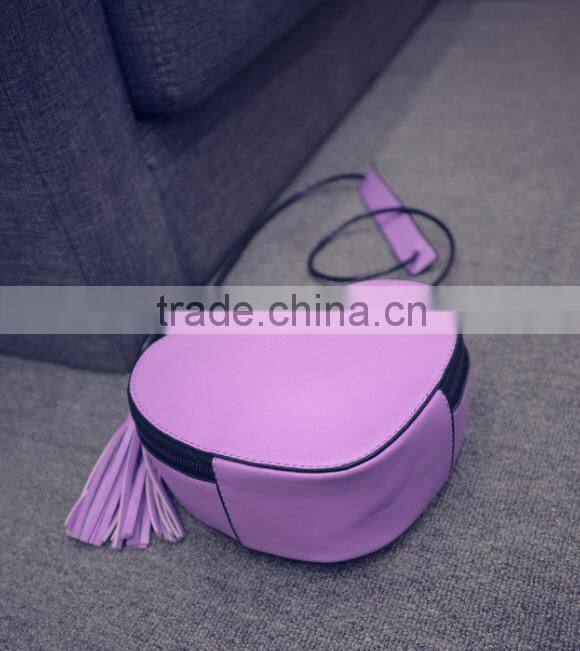 2016 fashiom style bag heart shape lady shoulder bag high quality PU handbag