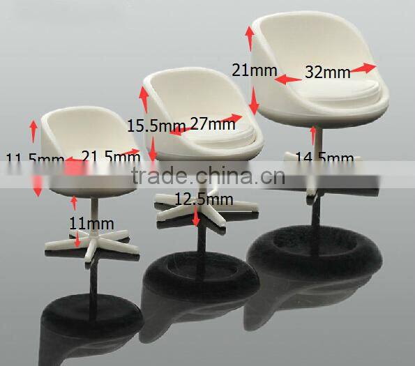 1/25 scale white plastic chair for architecture maker
