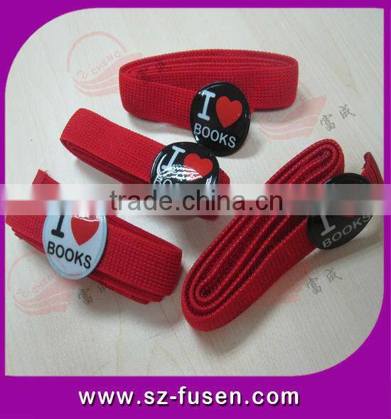 Elastic book strap magic tape for binding