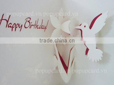 3d pop up card Birthday Porcupine (with musical) card