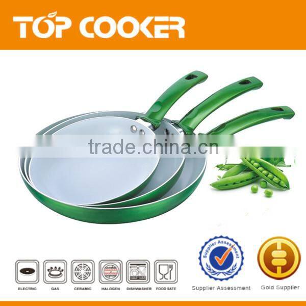 New Metallic Paint Series Aluminium Ceramic Frying Pan Set
