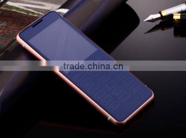 318-Full Aluminum Thin Cellphone Elderly Phone Student Phone Business Backup Phone 1800mAh 2.3Inch with Colorful Glass