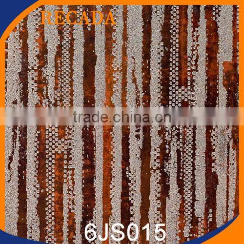 non slip 3d Glazed metal metallic ceramic floor tile price 60x60