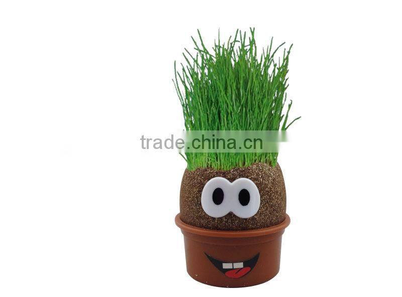Novelty Fun Kids Plants doll grass head doll