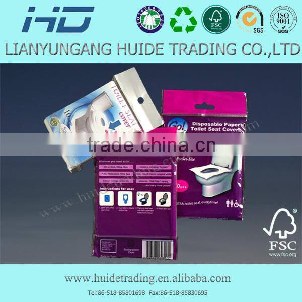 1/2 fold good quality paper toilet seat cover