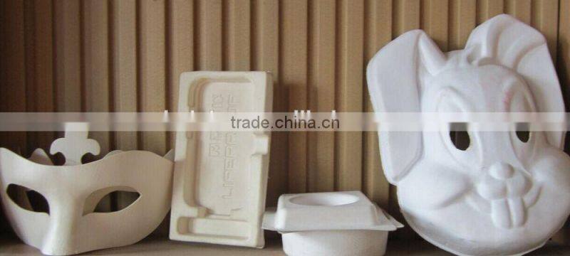 bottle service tray molding machine from paper pulp